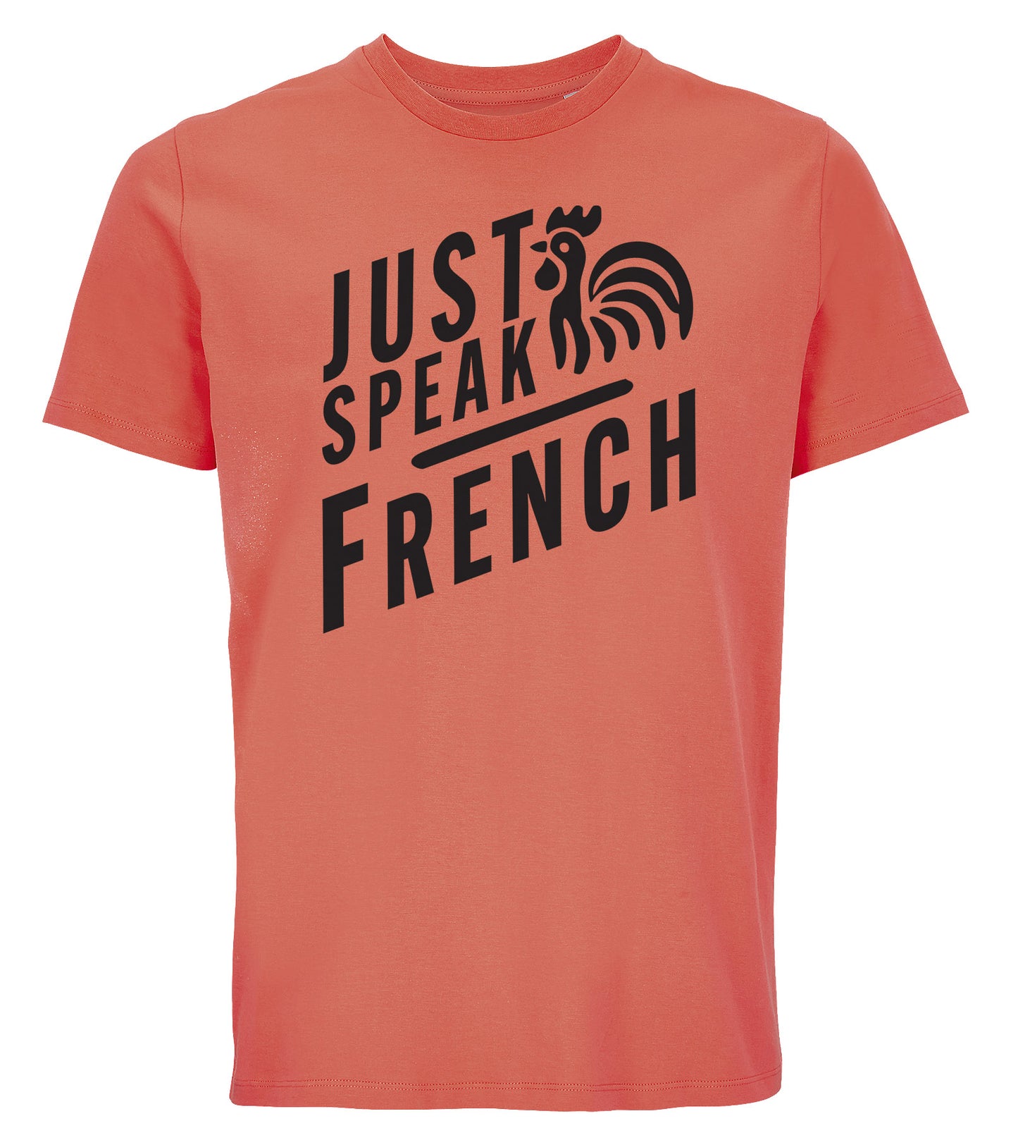 T-Shirt JUST SPEAK FRENCH Orange Pop